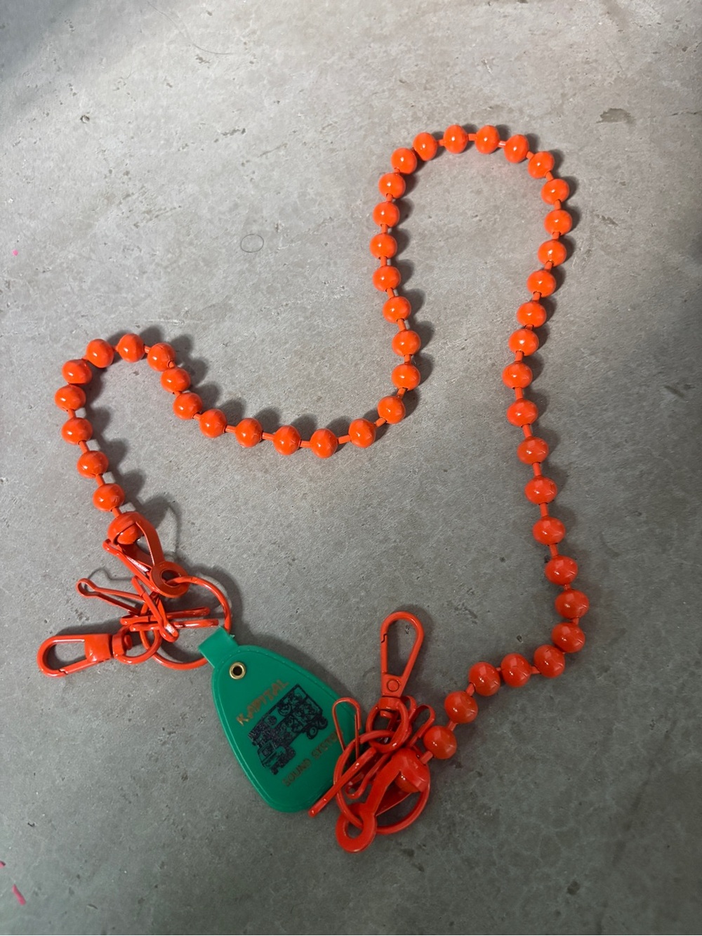Kapital journey beaded wallet chain